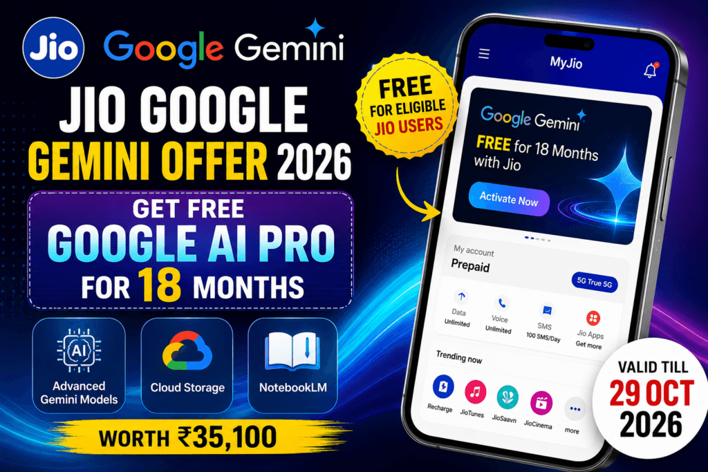 Jio Google Gemini Offer 2026
