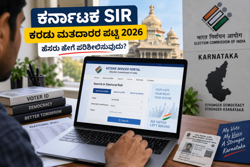 ಕರ್ನಾಟಕ SIR ಕರಡು ಮತದಾರರ ಪಟ್ಟಿ 2026