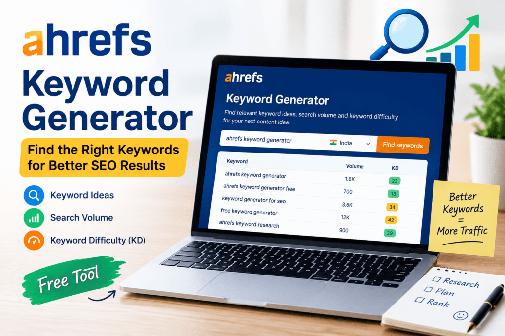 Ahrefs Keyword Generator for SEO keyword research