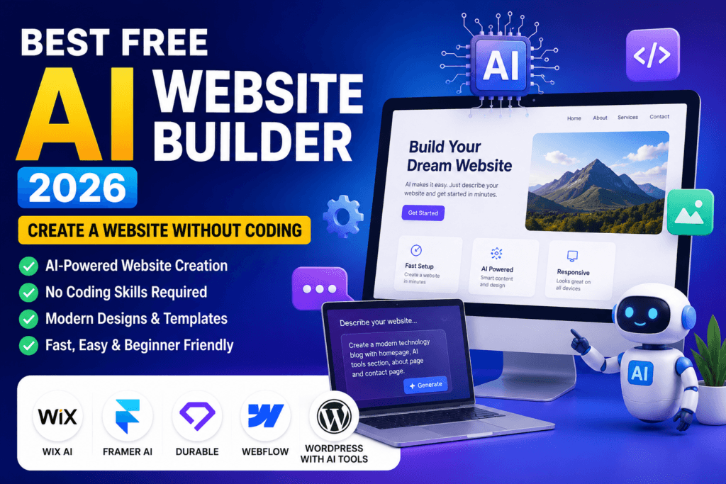 Best free AI website builder 2026