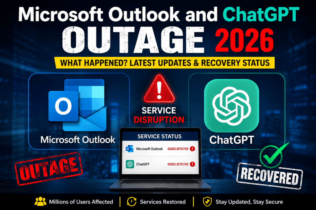 Microsoft Outlook and ChatGPT outage 2026